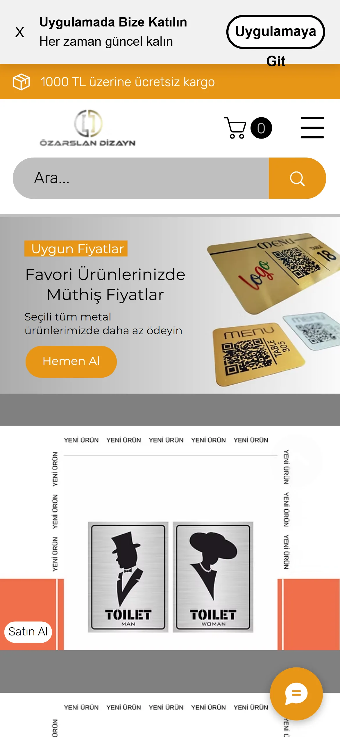 Özarslan Design — mobile view