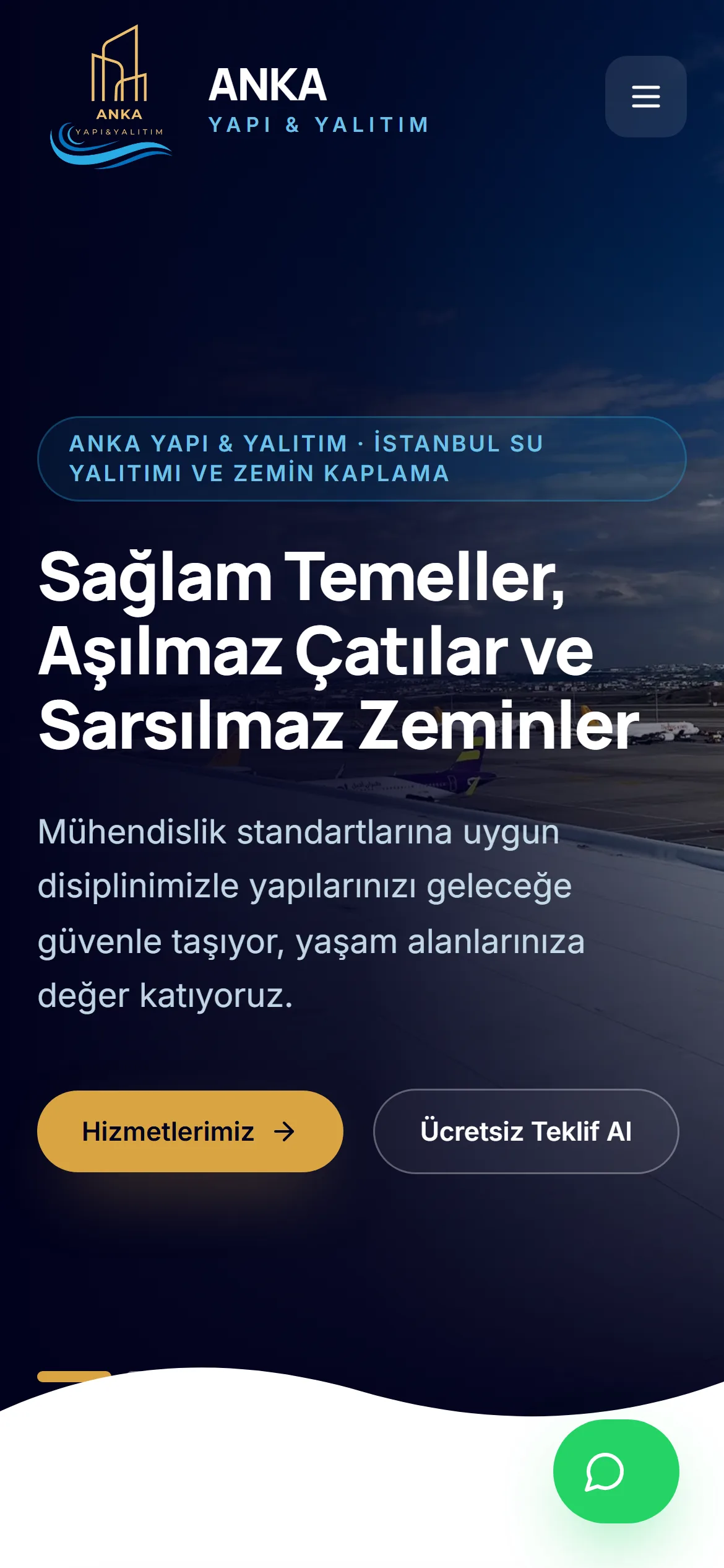 Anka Yapı & Yalıtım — mobile view