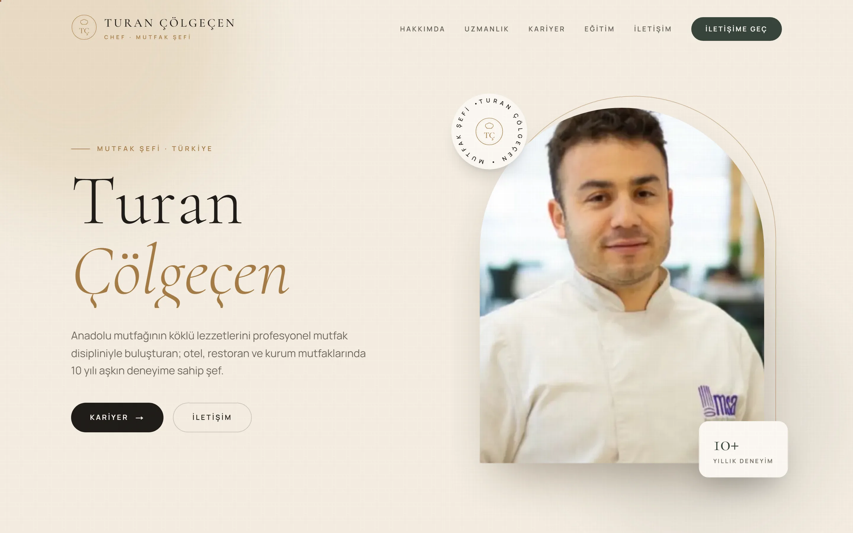 Turan Çölgeçen — Chef
