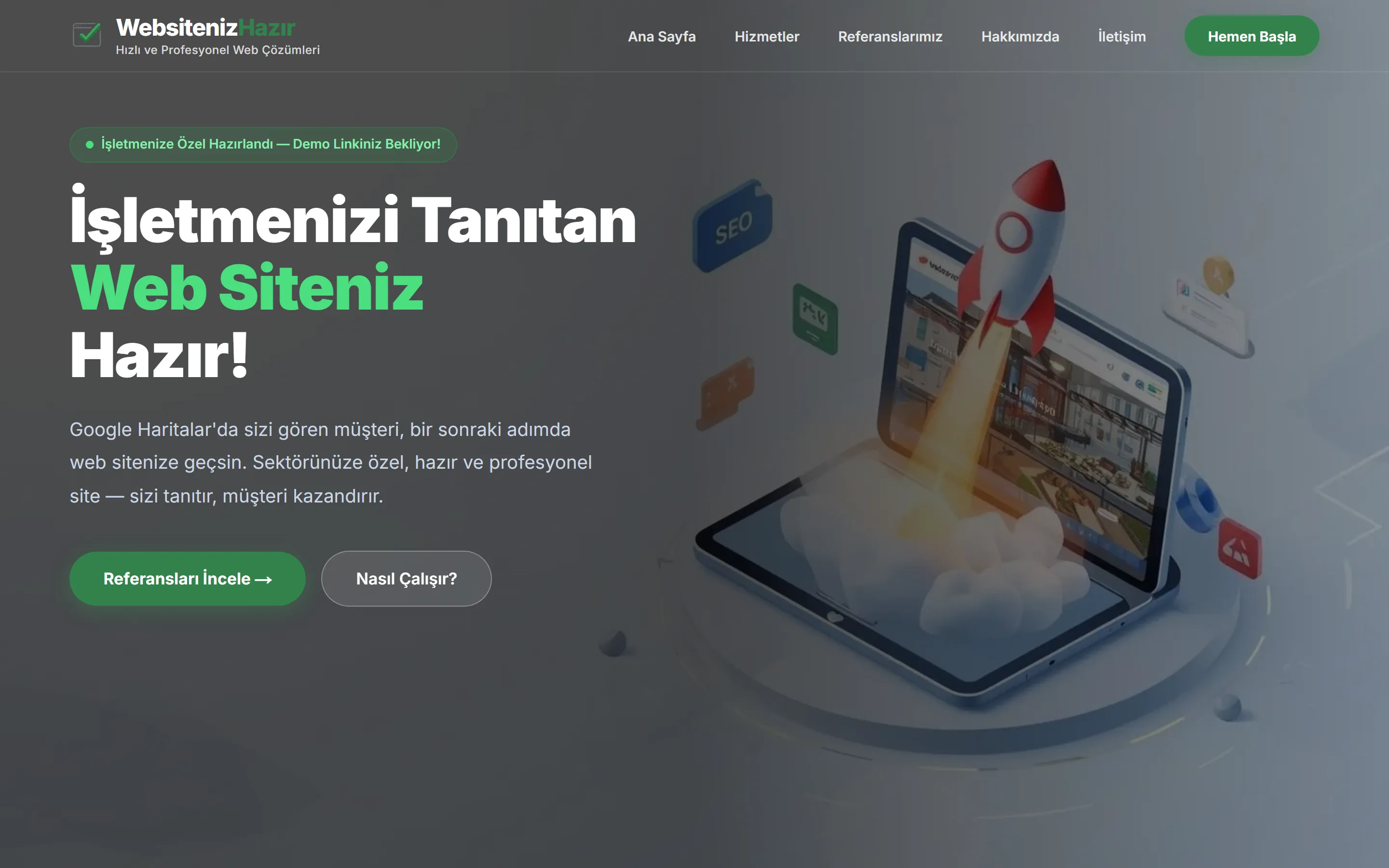 Websiteniz Hazır